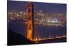Golden Gate bridge at night, San Francisco, California, USA-Anna Miller-Stretched Canvas