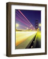 Golden Gate Bridge at Night, San Francisco, California-Mark Gibson-Framed Photographic Print