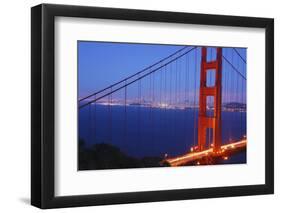 Golden Gate Bridge at Night, San Francisco, California-Anna Miller-Framed Photographic Print