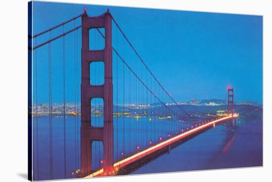 Golden Gate Bridge at Night, San Francisco, California-null-Stretched Canvas