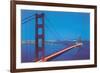 Golden Gate Bridge at Night, San Francisco, California-null-Framed Premium Giclee Print