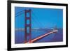Golden Gate Bridge at Night, San Francisco, California-null-Framed Premium Giclee Print