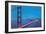 Golden Gate Bridge at Night, San Francisco, California-null-Framed Art Print