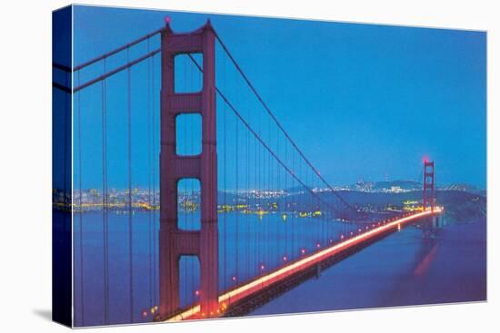 Golden Gate Bridge at Night, San Francisco, California-null-Stretched Canvas