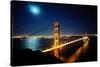 Golden Gate Bridge at Night. San Francisco, USA-TEA-Stretched Canvas