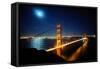 Golden Gate Bridge at Night. San Francisco, USA-TEA-Framed Stretched Canvas