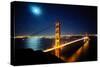 Golden Gate Bridge at Night. San Francisco, USA-TEA-Stretched Canvas