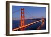 Golden Gate Bridge at Night. San Francisco, USA-TEA-Framed Photographic Print