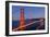 Golden Gate Bridge at Night. San Francisco, USA-TEA-Framed Photographic Print