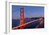 Golden Gate Bridge at Night. San Francisco, USA-TEA-Framed Photographic Print