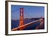 Golden Gate Bridge at Night. San Francisco, USA-TEA-Framed Photographic Print