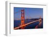 Golden Gate Bridge at Night. San Francisco, USA-TEA-Framed Photographic Print