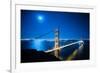 Golden Gate Bridge at Night. San Francisco, USA-TEA-Framed Photographic Print