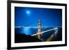 Golden Gate Bridge at Night. San Francisco, USA-TEA-Framed Photographic Print