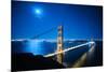 Golden Gate Bridge at Night. San Francisco, USA-TEA-Mounted Photographic Print