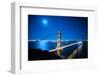 Golden Gate Bridge at Night. San Francisco, USA-TEA-Framed Photographic Print