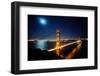 Golden Gate Bridge at Night. San Francisco, USA-TEA-Framed Photographic Print