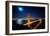 Golden Gate Bridge at Night. San Francisco, USA-TEA-Framed Photographic Print