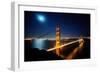 Golden Gate Bridge at Night. San Francisco, USA-TEA-Framed Photographic Print