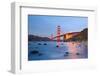 Golden Gate Bridge at Night, San Francisco-sborisov-Framed Photographic Print