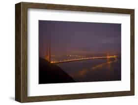 Golden Gate Bridge at Night-Darrell Gulin-Framed Photographic Print