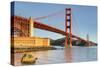 Golden Gate Bridge at sunrise, San Francisco Bay, California-Markus Lange-Stretched Canvas