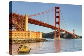 Golden Gate Bridge at sunrise, San Francisco Bay, California-Markus Lange-Stretched Canvas