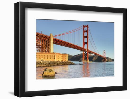 Golden Gate Bridge at sunrise, San Francisco Bay, California-Markus Lange-Framed Photographic Print