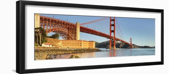 Golden Gate Bridge at sunrise, San Francisco Bay, California-Markus Lange-Framed Photographic Print