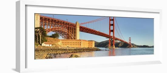 Golden Gate Bridge at sunrise, San Francisco Bay, California-Markus Lange-Framed Photographic Print