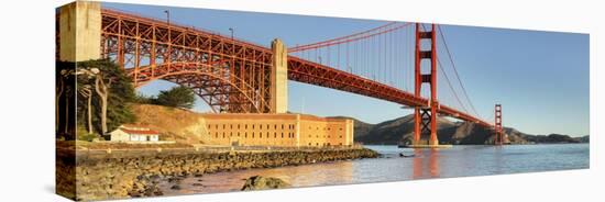 Golden Gate Bridge at sunrise, San Francisco Bay, California-Markus Lange-Stretched Canvas