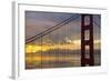 Golden Gate Bridge at Sunrise, San Francisco, California, United States of America, North America-Stuart Black-Framed Photographic Print