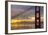 Golden Gate Bridge at Sunrise, San Francisco, California, United States of America, North America-Stuart Black-Framed Photographic Print