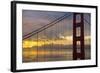 Golden Gate Bridge at Sunrise, San Francisco, California, United States of America, North America-Stuart Black-Framed Photographic Print