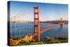 Golden Gate Bridge at Sunset, Sun Francisco-sborisov-Stretched Canvas