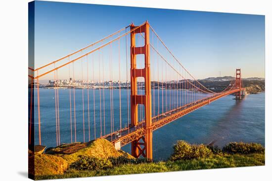 Golden Gate Bridge at Sunset, Sun Francisco-sborisov-Stretched Canvas