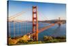 Golden Gate Bridge at Sunset, Sun Francisco-sborisov-Stretched Canvas