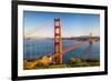 Golden Gate Bridge at Sunset, Sun Francisco-sborisov-Framed Photographic Print