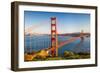 Golden Gate Bridge at Sunset, Sun Francisco-sborisov-Framed Photographic Print