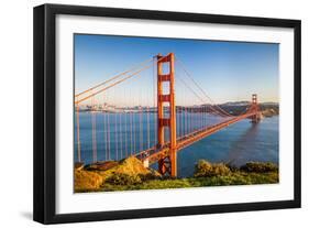 Golden Gate Bridge at Sunset, Sun Francisco-sborisov-Framed Photographic Print