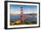 Golden Gate Bridge at Sunset, Sun Francisco-sborisov-Framed Photographic Print