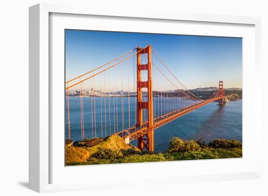 Golden Gate Bridge at Sunset, Sun Francisco-sborisov-Framed Photographic Print