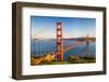 Golden Gate Bridge at Sunset, Sun Francisco-sborisov-Framed Photographic Print