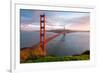 Golden Gate Bridge At Sunset-null-Framed Art Print