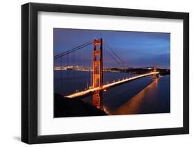 Golden Gate Bridge at Sunset-Xof711-Framed Photographic Print