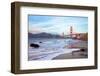 Golden Gate Bridge at Sunset-nstanev-Framed Photographic Print
