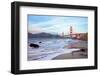 Golden Gate Bridge at Sunset-nstanev-Framed Photographic Print