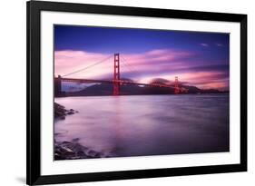 Golden Gate Bridge at Sunset-Philippe Sainte-Laudy-Framed Photographic Print