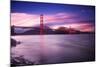 Golden Gate Bridge at Sunset-Philippe Sainte-Laudy-Mounted Photographic Print