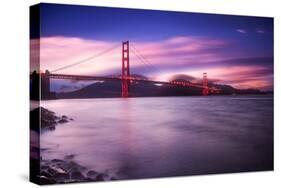 Golden Gate Bridge at Sunset-Philippe Sainte-Laudy-Stretched Canvas